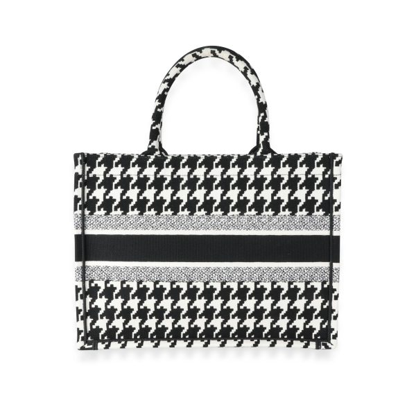 116408 pv 1dab9f5e 6b2a 4535 9c66 54f8341469e7 Dior Black White Houndstooth Small Book Tote