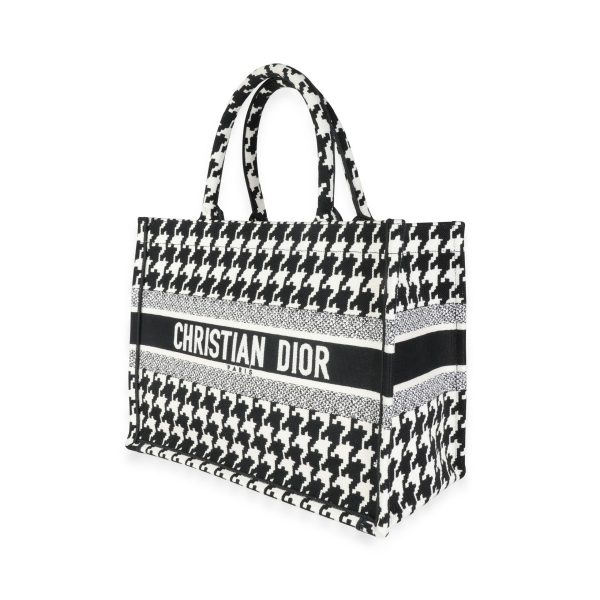 116408 sv 2f1aef0f 13f1 40f1 9c32 a2c4d9c02f88 Dior Black White Houndstooth Small Book Tote