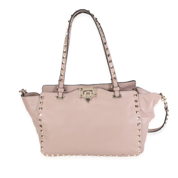 116461 fv 621cb59b 6d67 4744 89d4 8c076161f95f Valentino Poudre Calfskin Small Rockstud Tote