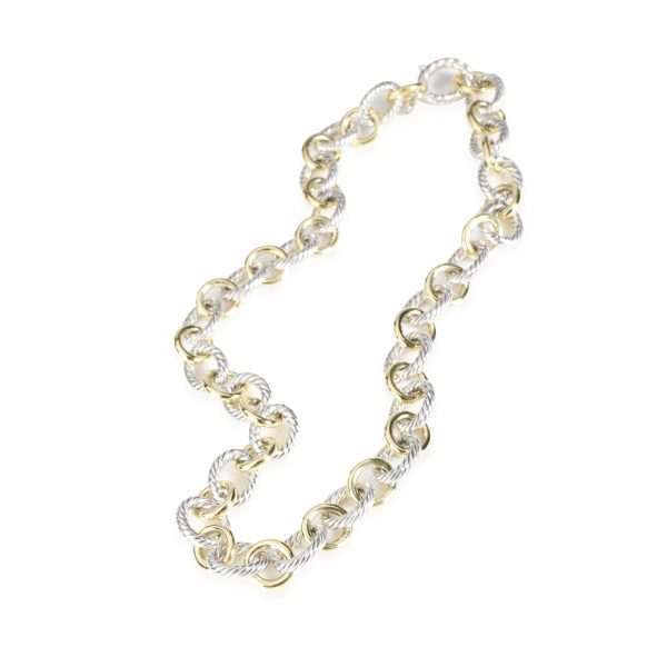 116469 bv David Yurman Chain Collection Oval Link Necklace in 18K GoldSterling