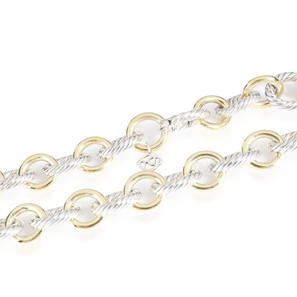 116469 clasp David Yurman Chain Collection Oval Link Necklace in 18K GoldSterling