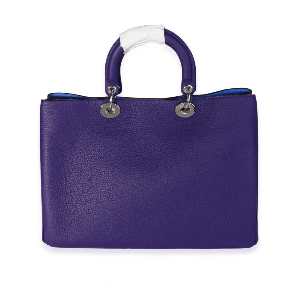 116480 pv Dior Purple Grained Calf Diorissimo Large Tote