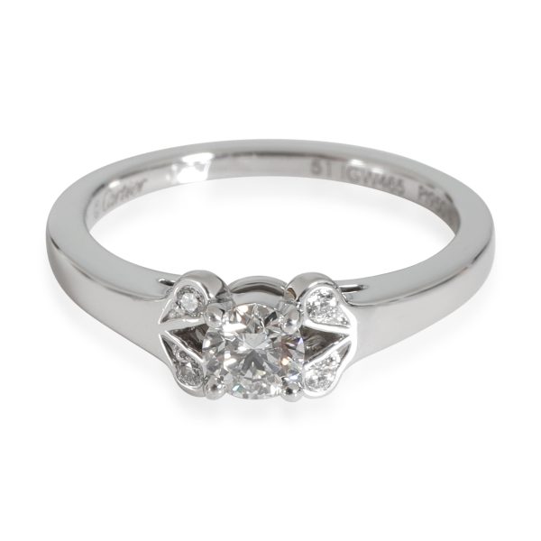 Rings Cartier Ballerine Diamond Engagement Ring in Platinum D VS2 03 CTW