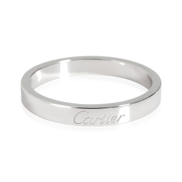 Rings Cartier C De Cartier Wedding Band in Platinum