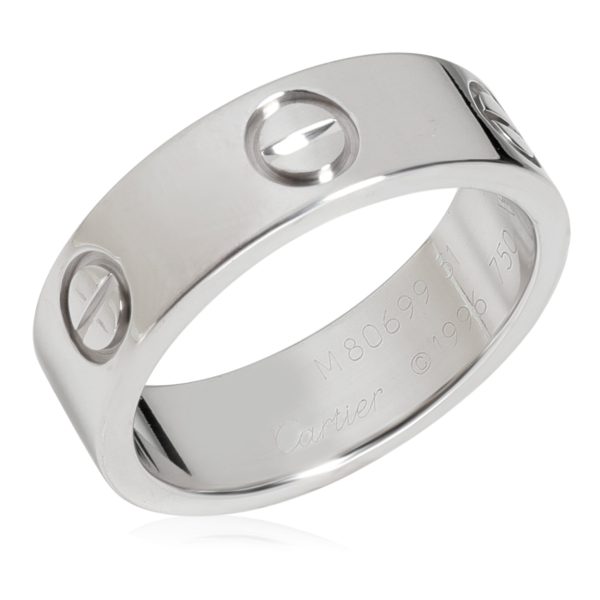 116575 av Cartier LOVE Ring in 18k White Gold