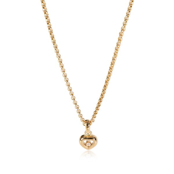 116582 fv Chopard Happy Diamonds Diamond Pendant in 18k Yellow Gold 005 CTW