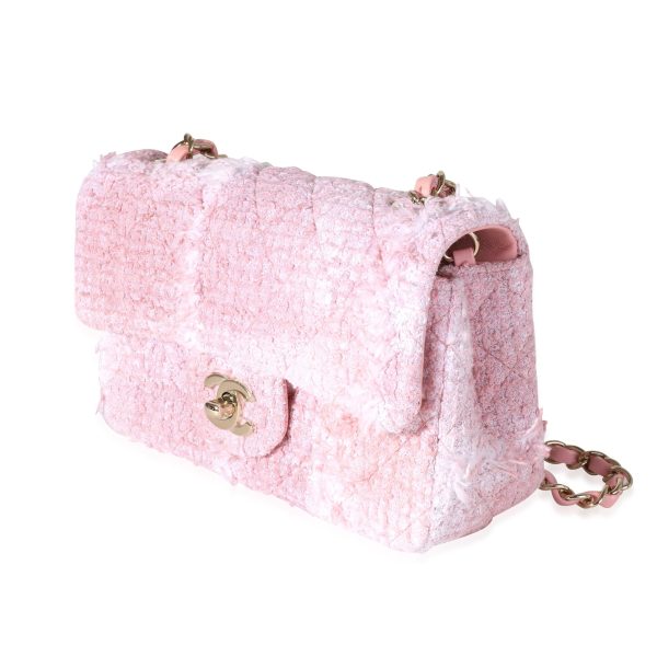 116646 sv 986efdc9 907a 4996 81f1 042b14743901 Chanel Pink White Tweed Mini Rectangle Classic Flap