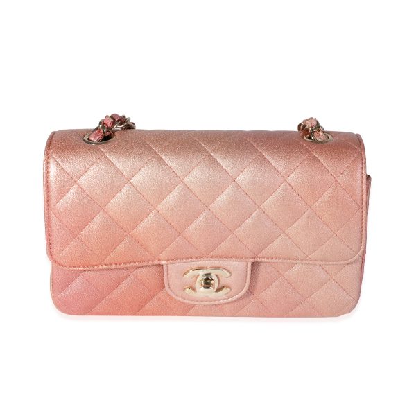 116649 fv 38029cc2 3945 4002 9ecc a9bb00dde3aa Chanel Metallic Rose Gold Ombré Classic Rectangular Mini Flap Bag