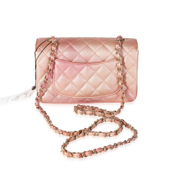 116649 pv a7016289 e64d 4885 87bc 06167f0bcc94 Chanel Metallic Rose Gold Ombré Classic Rectangular Mini Flap Bag