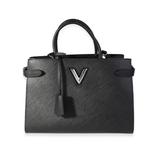 116662 fv b86457c4 ac19 42f0 a9b3 2881e3a6a046 Louis Vuitton Black Epi Leather Twist Tote