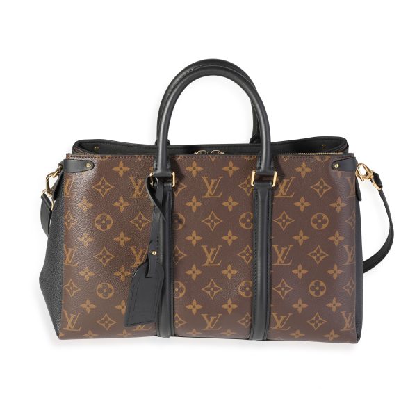 116665 fv fa95d494 3d09 454f 8a40 008d82805e20 Louis Vuitton Black Leather Monogram Canvas Soufflot MM