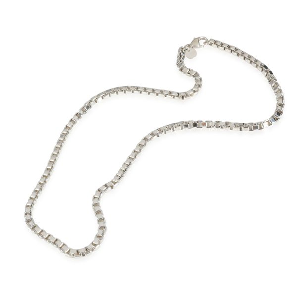 116752 pv Tiffany Co Venetian Box Link Chain in Sterling Silver