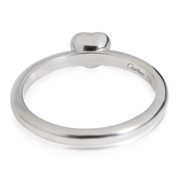 116838 av Cartier Diamants Légers Heart Ring in 18k White Gold 014 Ct