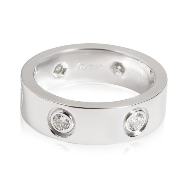 Rings Cartier LOVE Diamond Ring in 18k White Gold 046 CTW