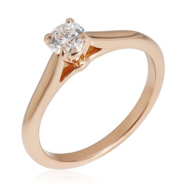 116863 pv Cartier 1895 Diamond Solitaire Ring in 18K Rose Gold D VVS1 025 CTW