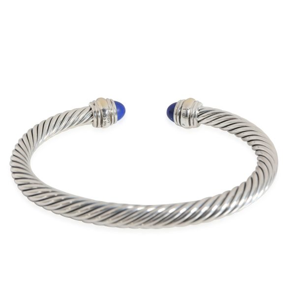 116877 bv David Yurman Cable Classics Lapis Bracelet in 18k GoldSterling