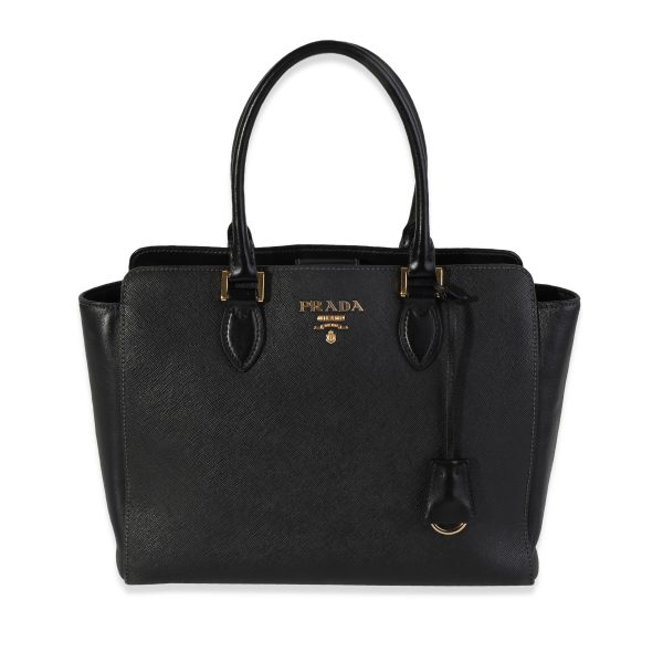 116884 fv feafa268 c6d7 4dfb bb73 be2d4f8ef35c Prada Black Saffiano Leather Tote