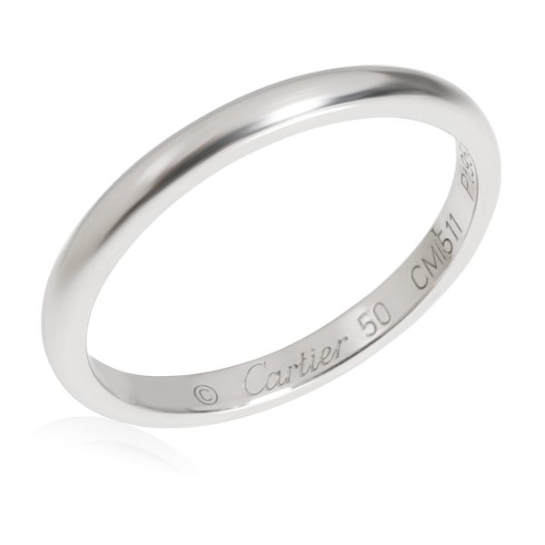 116934 av e5362c36 12d8 404c 9a8b 7105cb3b0648 Cartier 1895 2 mm Wedding Band in Platinum