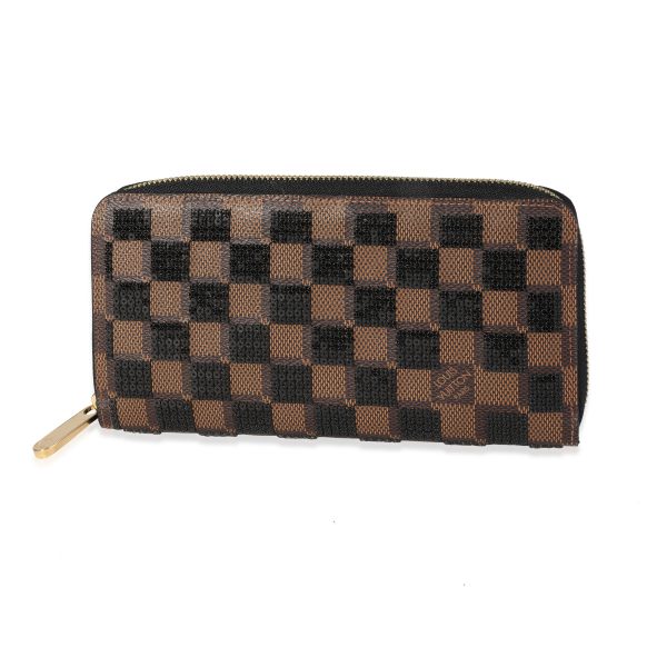 117038 stamp af1fbc84 d994 4920 98d1 782be380a6ed Louis Vuitton Damier Ebene Paillettes Zippy Wallet