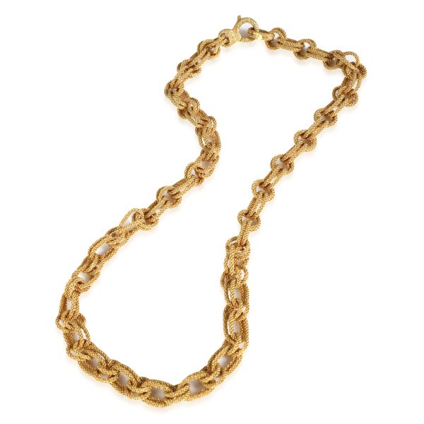 117048 pv 71587679 ca7a 47cb a63f 0c098400098f JMP Woven Double Link Necklace in 18K Yellow Gold