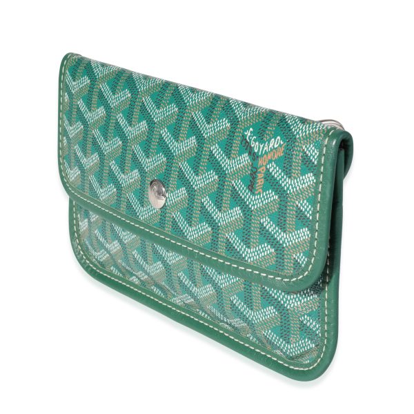 117082 sv 3563659c 98e1 4f0e a2e8 420ea76cd163 Goyard Green Goyardine Canvas Pouch