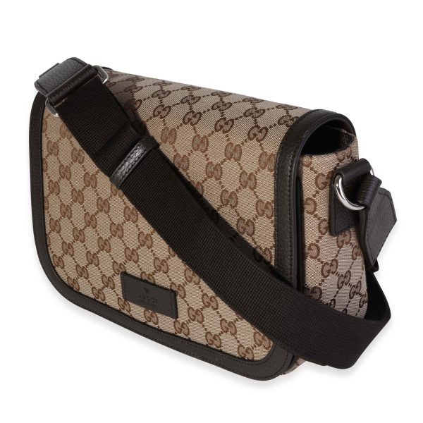 117101 sv Gucci Brown GG Canvas Messenger Bag