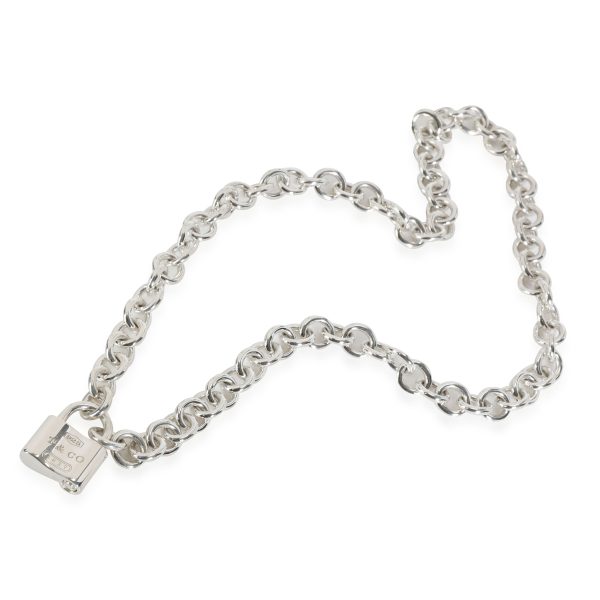 117113 pv Tiffany Co 1837 Lock Necklace in Sterling Silver