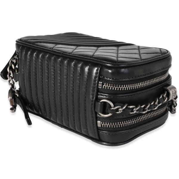 117127 clasp f0ba8b3d d7d8 4639 9be7 ab2d3a45b30d Chanel Black Quilted Lambskin Coco Boy Camera Case