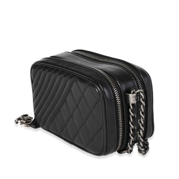 117127 sv 304cfb2f e574 478c 825a 614b8e165cca Chanel Black Quilted Lambskin Coco Boy Camera Case