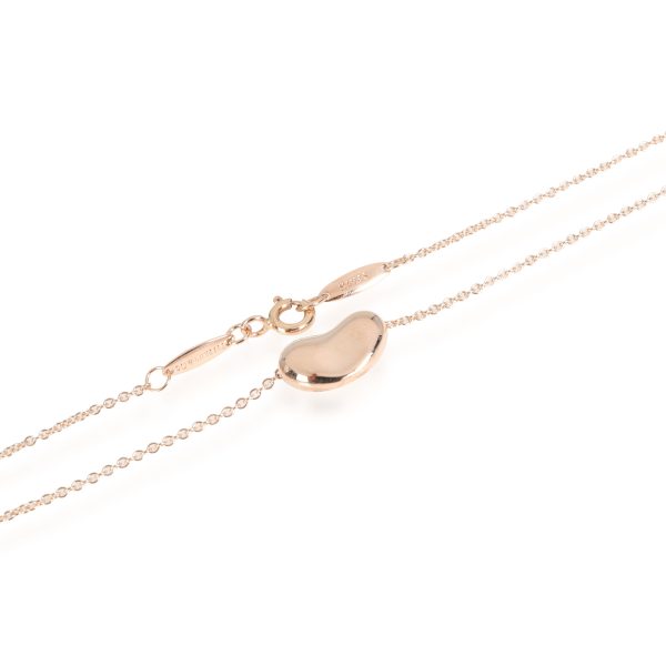 117193 clasp Tiffany Co Elsa Peretti Bean Pendant in 18K Rose Gold