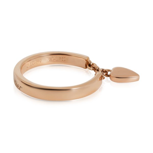 Rose Gold Fashion Ring Cartier Cartier Mon Amor Heart Charm Ring in 18k Rose Gold