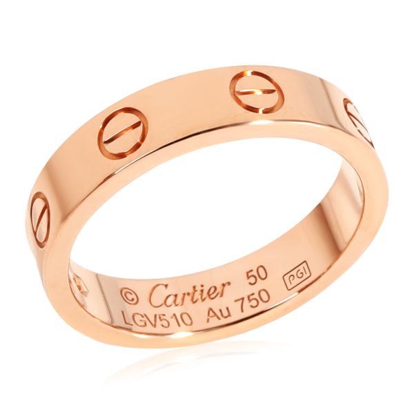 Ring Rose Gold Cartier LOVE Diamond Ring in 18k Rose Gold 002 CTW