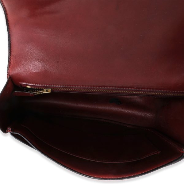 117575 ad1 Hermès Vintage Rouge H Box Calf Shoulder Bag