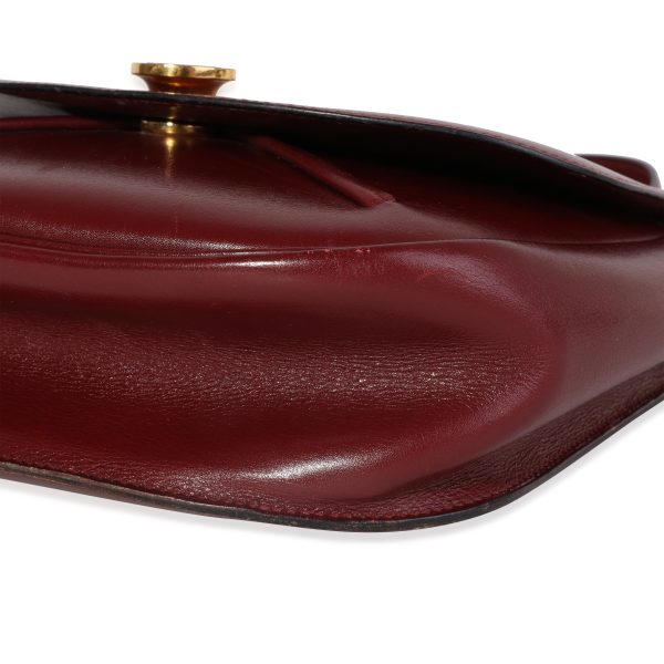 117575 box Hermès Vintage Rouge H Box Calf Shoulder Bag