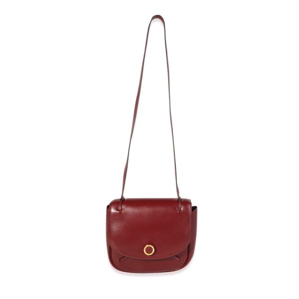 117575 bv Hermès Vintage Rouge H Box Calf Shoulder Bag