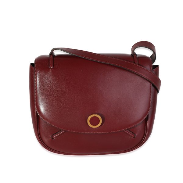 117575 fv Hermès Vintage Rouge H Box Calf Shoulder Bag