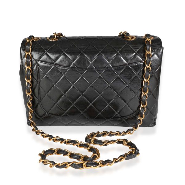 117579 pv 58f6cf5b b125 4c5c 9f8b 7a6f15ead68c Chanel Vintage Black Quilted Lambskin XL Jumbo Flap Bag