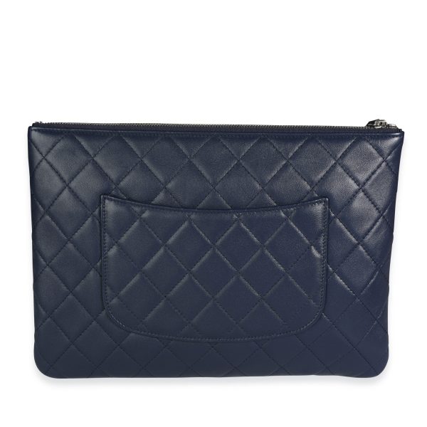 117592 pv Chanel Rare Multicolor Quilted Lambskin Pocket O Case