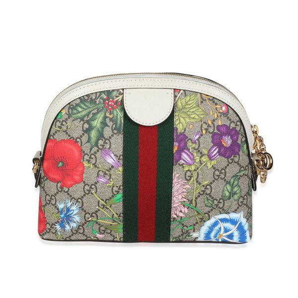 117597 pv 35c3e034 7dc1 4040 91b2 5fe540f3868e Gucci GG Supreme Flora Web Small Ophidia Dome Bag