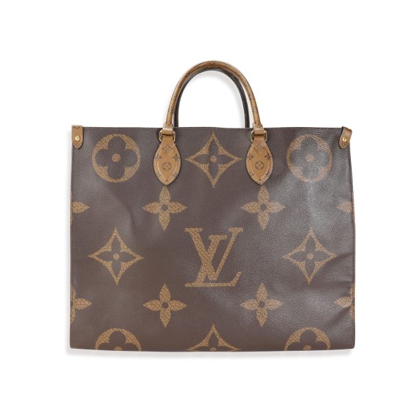 117598 fv 5c1aae1f 4180 45b0 b6a1 24c6895dbc6a Louis Vuitton Monogram Monogram Reverse Canvas Onthego GM