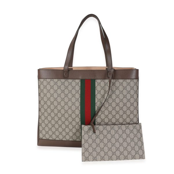 117603 pv Gucci GG Supreme Medium Soft Ophidia Tote