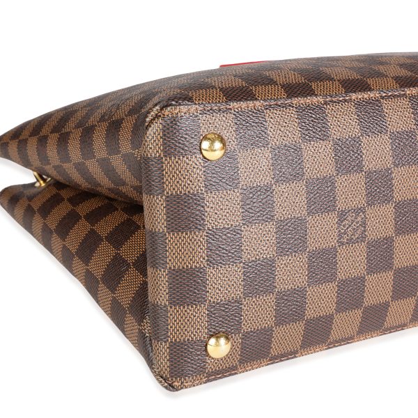 117613 box Louis Vuitton Lie de Vin Taurillon Leather Damier Ebene Canvas LV Riverside To