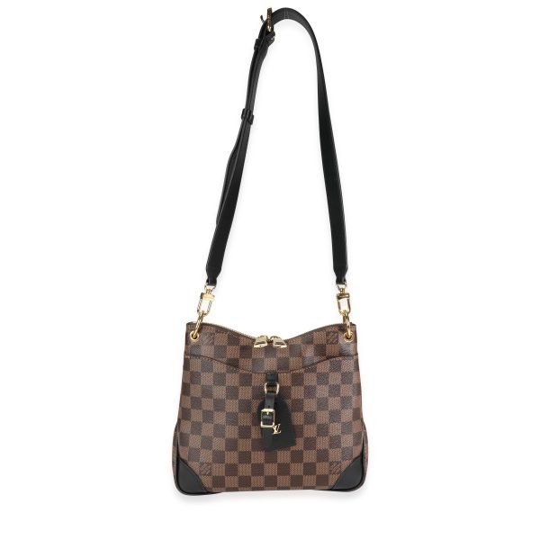 117616 bv Louis Vuitton Damier Ebene Black Leather Odeon PM