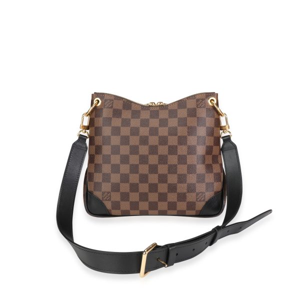 117616 pv Louis Vuitton Damier Ebene Black Leather Odeon PM