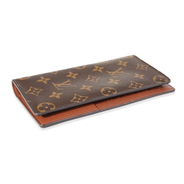 117656 clasp Louis Vuitton Monogram Canvas Brazza Wallet