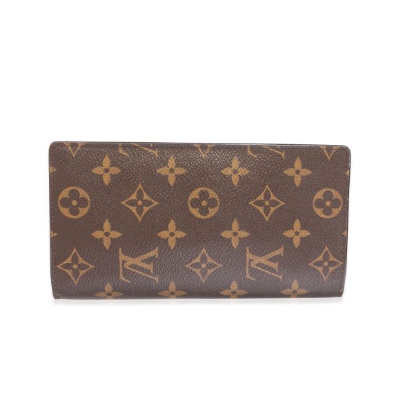 117656 stamp Louis Vuitton Monogram Canvas Brazza Wallet