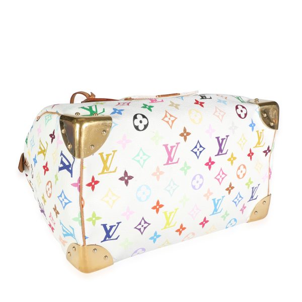 117667 box Louis Vuitton White Monogram Multicolore Speedy 30