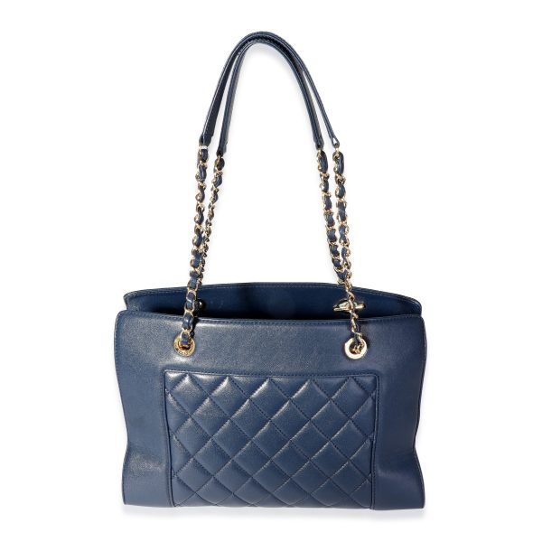 117677 pv 6f49799f 7de1 4942 9b78 cf4544ea128c Chanel Navy Quilted Leather Mademoiselle Vintage Shopping Tote