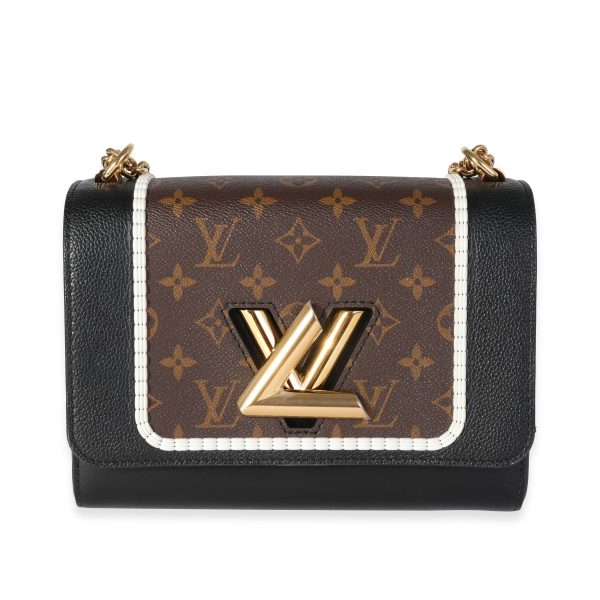 117678 fv 1cd69570 69fe 400e 9af3 9f105da8e730 Louis Vuitton Black Leather Monogram Canvas Braided Twist MM