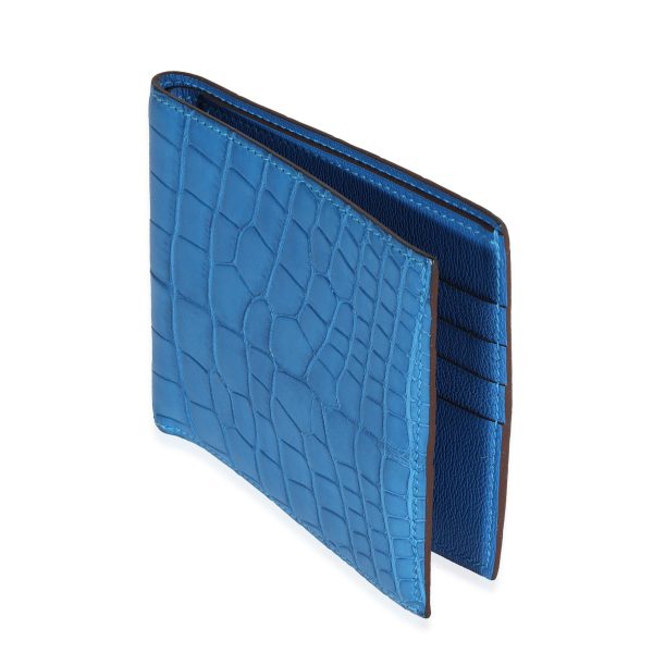 117744 pv 1983ab3f b06c 4aa6 a1e7 33e1b7014264 Herm√®s Bleu Mykonos Matte Alligator MC2 Copernic Wallet